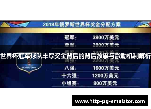 世界杯冠军球队丰厚奖金背后的背后故事与激励机制解析 世界杯冠军球队丰厚奖金背后的背后故事与激励机制解析