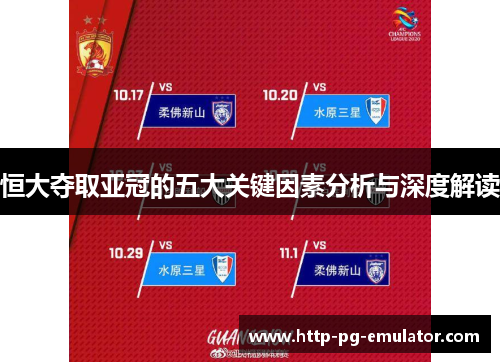 恒大夺取亚冠的五大关键因素分析与深度解读 恒大夺取亚冠的五大关键因素分析与深度解读
