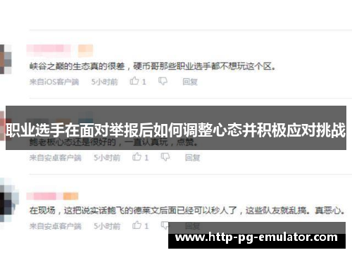 职业选手在面对举报后如何调整心态并积极应对挑战 职业选手在面对举报后如何调整心态并积极应对挑战